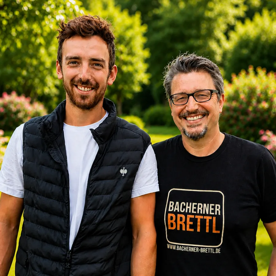 Simon Haas und Martin vom Bacherner Brettl